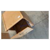 Two drawer oak file cabinet
