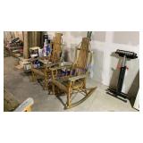 Two Amish rocking chairs