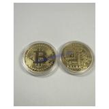 2 Bitcoin, copper rounds