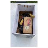 Box lot, wood tools