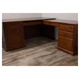 Wood Corner Office Desk