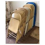 Lot of Folding Metal Chairs