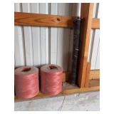 Two Rolls of Twine and Garage Door Spring