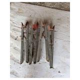 Lot of Metal Fence Posts