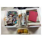 Crafting Supplies and Paper Assortment