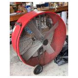 Large Industrial Drum Fan, Approximately 43 Inches in Diameter