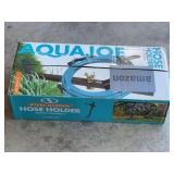 Aqua Joe Steel Garden Hose Holder with Faucet