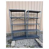 Two Industrial Metal Storage Racks