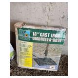 One Stop Gardens Cast Iron Umbrella Base