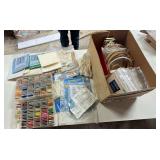 Cross Stitch and Embroidery Supply Lot with Kits and Accessories