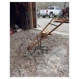 Wheel Hoe Cultivator with Wood Handles