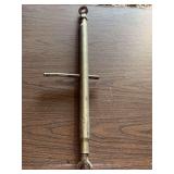 Vintage Brass T-Handle Tool with Eyelet