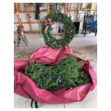 Artificial Christmas Tree with Wreath