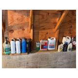 Assorted Partial Containers of Automotive and Tractor Fluids