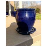 Deroma Ceramic Planter with Saucer