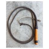Mexican 8-Foot Braided Leather Whip