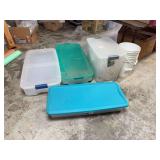 Assorted Storage Totes and Pails
