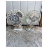 Two Electric Table Fans