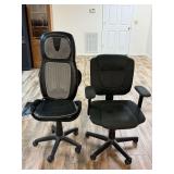 HP ProDisplay P232 23-Inch Monitor and Two Office Chairs