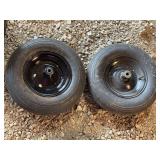 Pair of Wheelbarrow Wheels 4.80/4.00-8