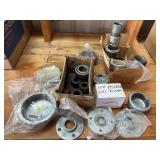 Selection of Pipe Fittings Including Caps, Flanges and Couplings