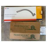 Nostalgic Warehouse Single Cylinder Handleset and Lithonia Lighting Mounting Arm