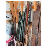 Assorted Metal Posts and Rods