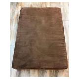 Brown Upholstered Cushion