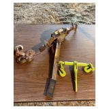 Pulling Tool Lot with Cable Puller and Ratchet Load Binder