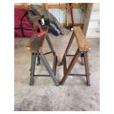 Craftsman Vise on Iron Horse II Sawhorse Stands