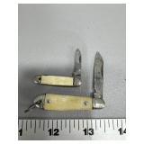 (2) small pocket knives colonial and Japan