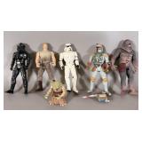 (6) 1990's Star Wars Action Figures Chewbacca,