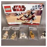 Star Wars Lego #8092 Lukes Landspeeder book &>
