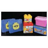 (6) Lego Plasic Carrying Cases