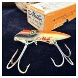 vintage Wooden Martin Salmon plug Glass Eye w/