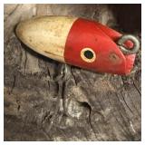 Paw Paw Red & White Fly Rod Groove Head Wooden