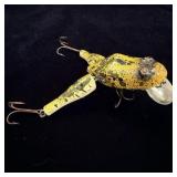Antique  Paw Paw 'Wotta Frog' wooden fishing lure