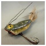 Heddon Weedless Widow Vintage Wood Fishing Lure,
