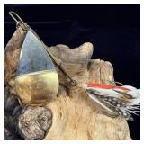 Pflueger Trademark Diamond P Vintage Metal 2/0
