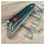 Herron Wooden Dowagiac Basser Green Scale fishing