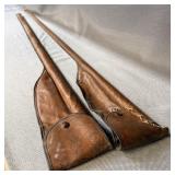 (2) vintage fly rod cases