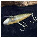 VINTAGE SOUTH BEND FISH-ORENO steel nose wooden