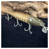 Vintage 5ï¿½ Chub Creek Wriggler Wooden Fishing