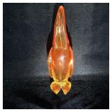 Viking Amberina Glass Penguin 7'