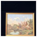 Charming Vintage Pastoral Landscape George W. Drew