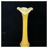 Handblown Yellow Cased Jack in the Pulpit Glass >