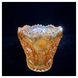 Imperial Glass marigold carnival glass toothpick