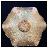 Fenton Amethyst Carnival Glass Captive Rose