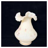 Fenton Handpainted Berries & Blossoms Vase 7.5'
