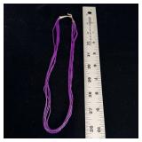 Sterling Silver Purple Sugilite 5 Strand Navajo >